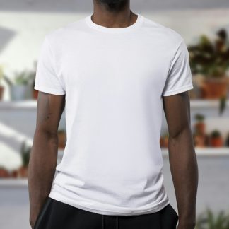 Fkgp6U Men's Classic Crew Neck T-Shirt — Soft Cotton Everyday Tee